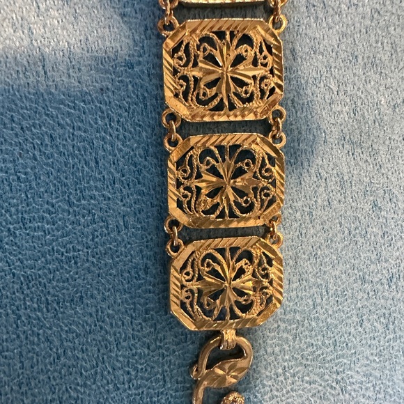 24k solid gold large bracelet - Picture 6 of 6
